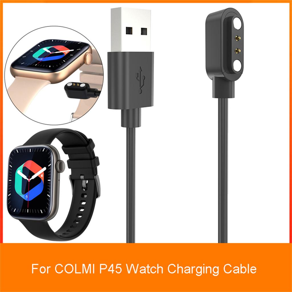 Portable Power Adapter Charger Station Dock Bracket Compatible for COLMI P45 Smartwatch Magnetic USB Fast Charging Cable