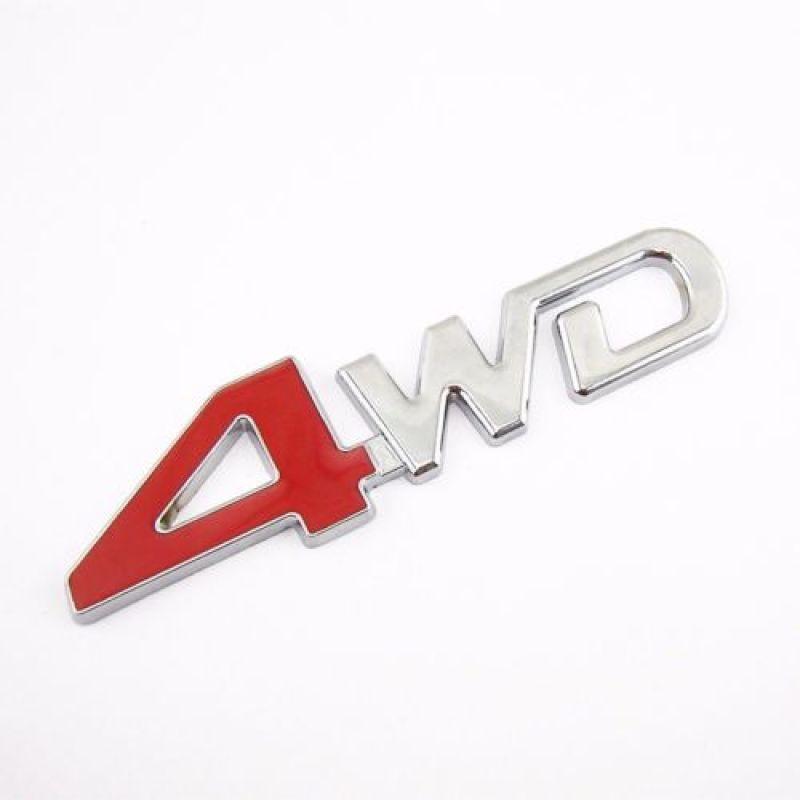 

4wd автомобильный значок металлическая наклейка наклейка для Jeep Cherokee Wrangler Willys Renegade 4x4 Red 4WD