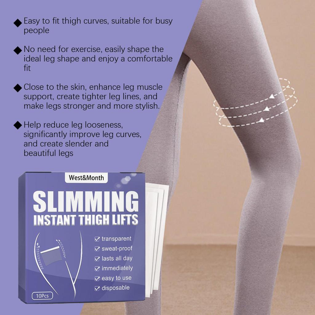 10 szt. Pasków Liftingujących Nogi Nawilżające i hydratyzujące dla naturalnie wyglądającego, subtelnego liftingu i ujędrnienia skóry.