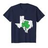 Texas State St. Patrick's Day Texas Green Shamrock T-Shirt Graphic T Shirts Men Clothing Oversized T Shirt  Cotton Four Seasons
