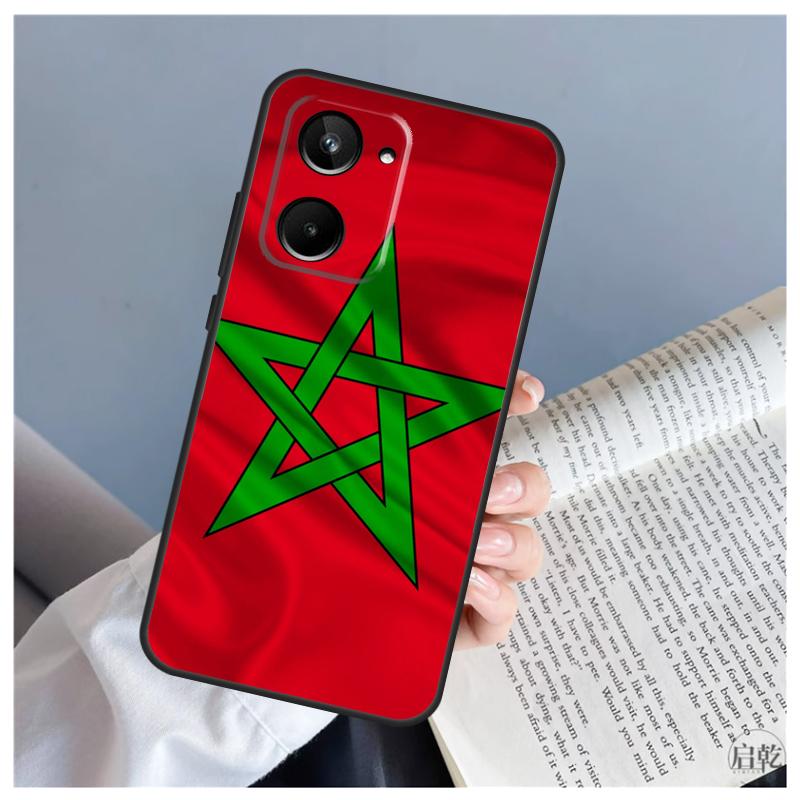 Morocco Moroccan Flag For Realme 15 10 11 13 12 14 Pro Plus C65 C67 C71 C63 C61 C55 C51 C53 C75 GT6 GT7 Pro Case