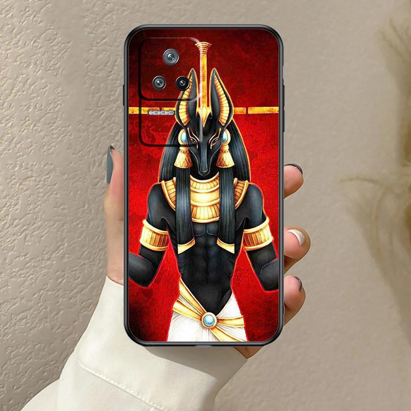 Egypt Nefertiti Anubis Ankh Case For Xiaomi 13T 14T 15T Pro 14 15 Ultra 17 Pro Max POCO F8 F7 F5 F6 X3 X5 X6 X7 Pro Cover