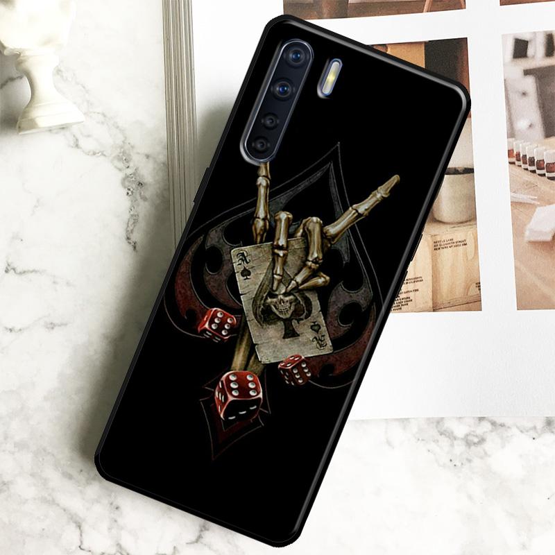 Dices Poker Casino Case For Oppo A98 A78 A18 A38 A58 A40 A60 A80 A16 A76 A96 A17 A77 A74 A94 A54 A57S A15 Cover