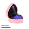 Creative Heart-Shaped LED Jewelry Box for Rings, Necklaces, and Pendants