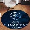 Uefa Champions (1) Round Office Rug Decorative Floor Rug for Office Bedroom Living Room and Home Space