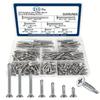 410 Stainless Steel Cross Countersunk Head Drill Tail Screw Set Self-tapping Self-drilling Dovetail Wire 215Pcs Boxed Drill Tail Nail