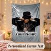 Custom Personalized Tapestry,Central Cee Print Custom Name Text Wall Art Hanging for Bedroom