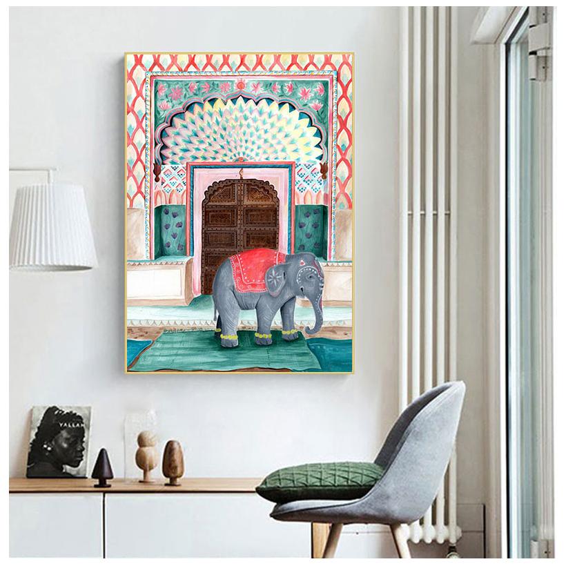 Morocco Cheetah Llama Leopard Jungle Nordic Posters And Prints Wall Art Canvas Painting Wall Pictures For Living Room Home Decor