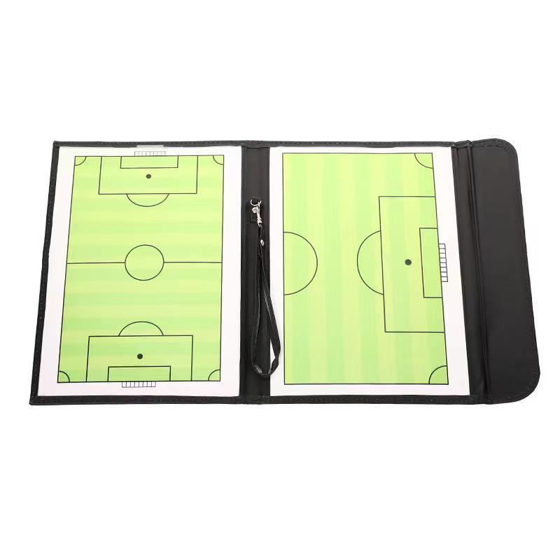 Foldable Magnetic Football Coaching Board with Chess Pieces and Pen