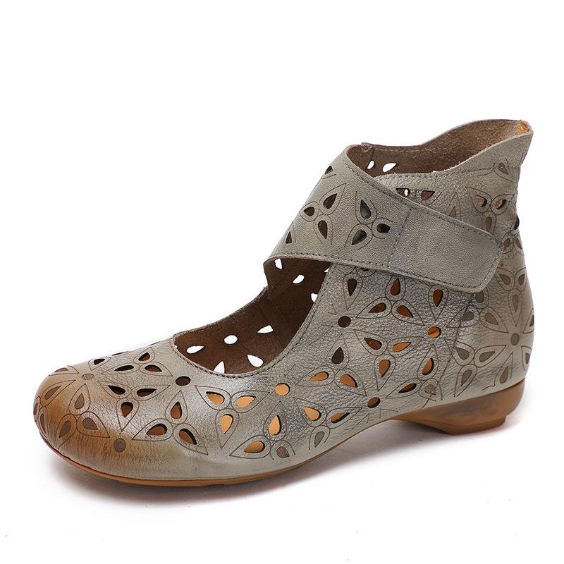 Fashion 2025 Summer Sandals Breathable Hollow Ankle Boots Soft Non-slip Comfortable Sandalias De Mujer Size 35-40