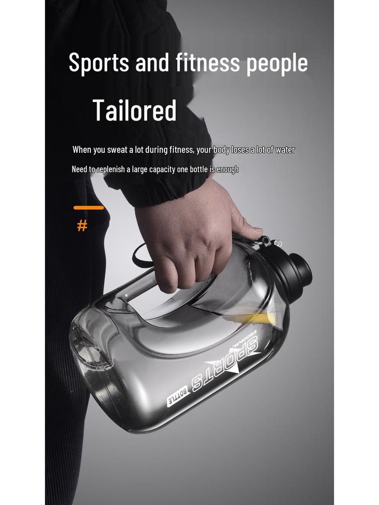 Large Capacity High-Temp Resistant Sports Water Bottle - Ton Ton Portable Plastic Cup & Barrel