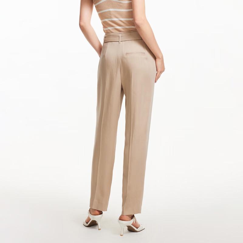 Veromoda Women's Belted Cropped Carrot Pants