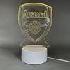 Arsenal Led 3d Night Light Illusion Lamp 16 Colour Change Decor Lamp Gifts Xmas