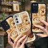 Phone Case: 2D Flat, Suitable for Samsung Galaxy A34 A35 M05 M06 S20 S22 S21 FE Plus 5G Protective Case, Latte Coffee and Donuts, Perfect Christmas an