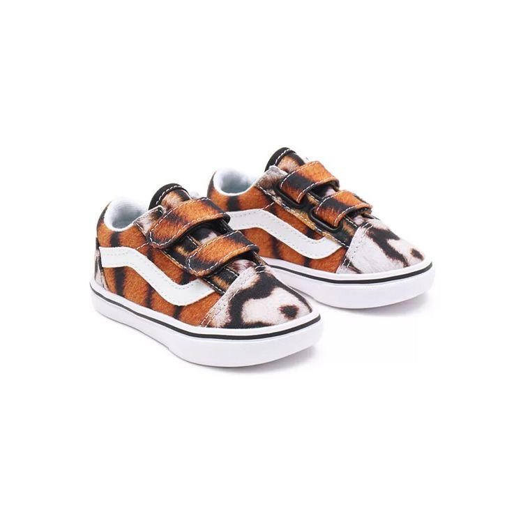 Vans Old Skool Canvas Casual Versatile Low Top Sneakers Tiger Stripe Baby Sneaker VN0A4TZI9A9