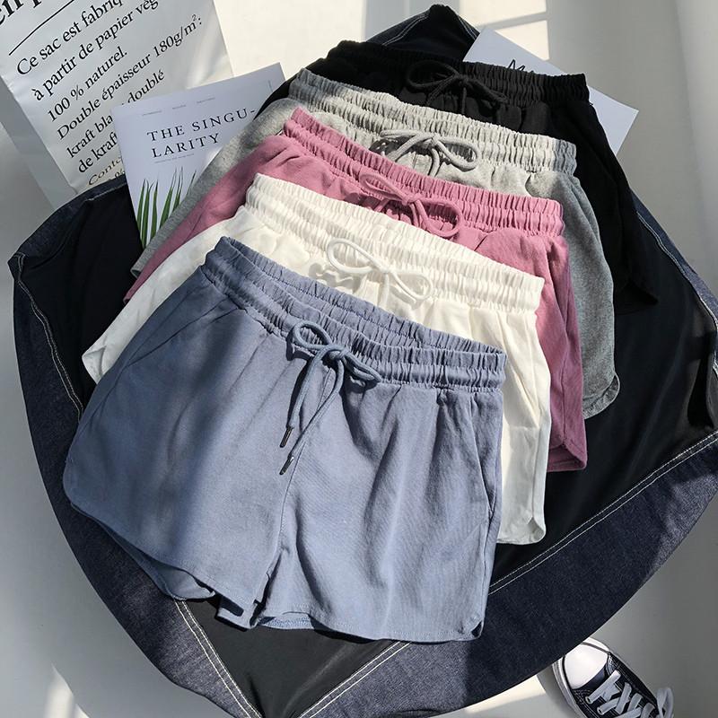 Hochelastische Taille Sport Studenten Shorts Damen Locker Freizeit Outdoor Wear 2026 Neue Weitbein Hose Zuhause Schlafhose Sommer