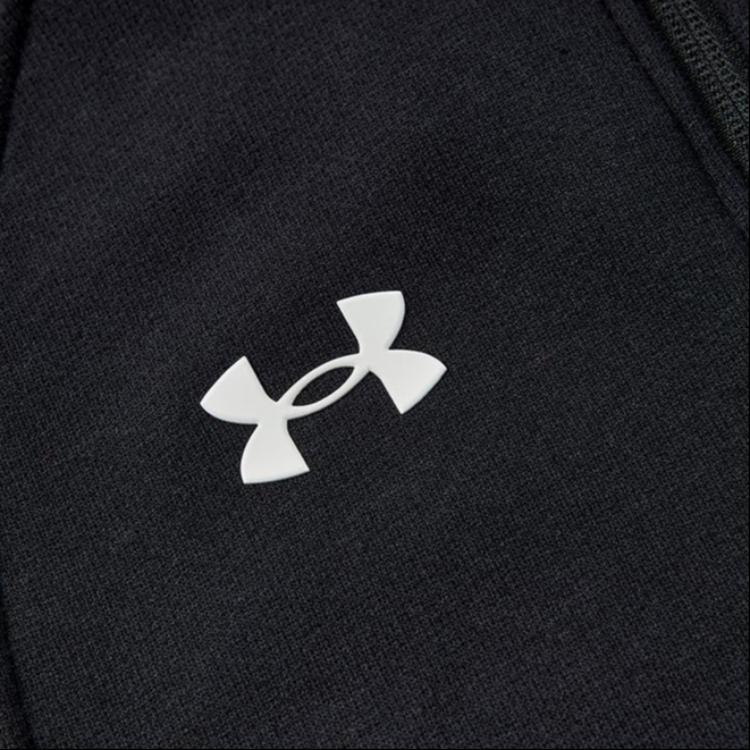 Under Armour Competition Training Knit Sports Stand Collar Logo Jacket Men Jacket Black 21600307-001