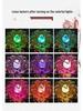 LED Seven-Color Lotus Lamp for Worship and Offering - Electronic Ever-Burning Buddhist Lamp for Guanyin and God of Wealth.