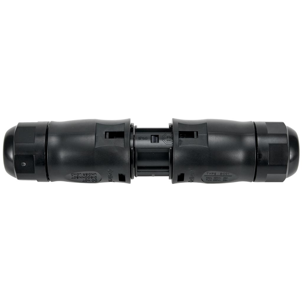 BC01 Coupling 3Pin Connector for Connecting Two Inverters IP67 Waterproof with Environmentally Friendly PVC Rubber Sheath