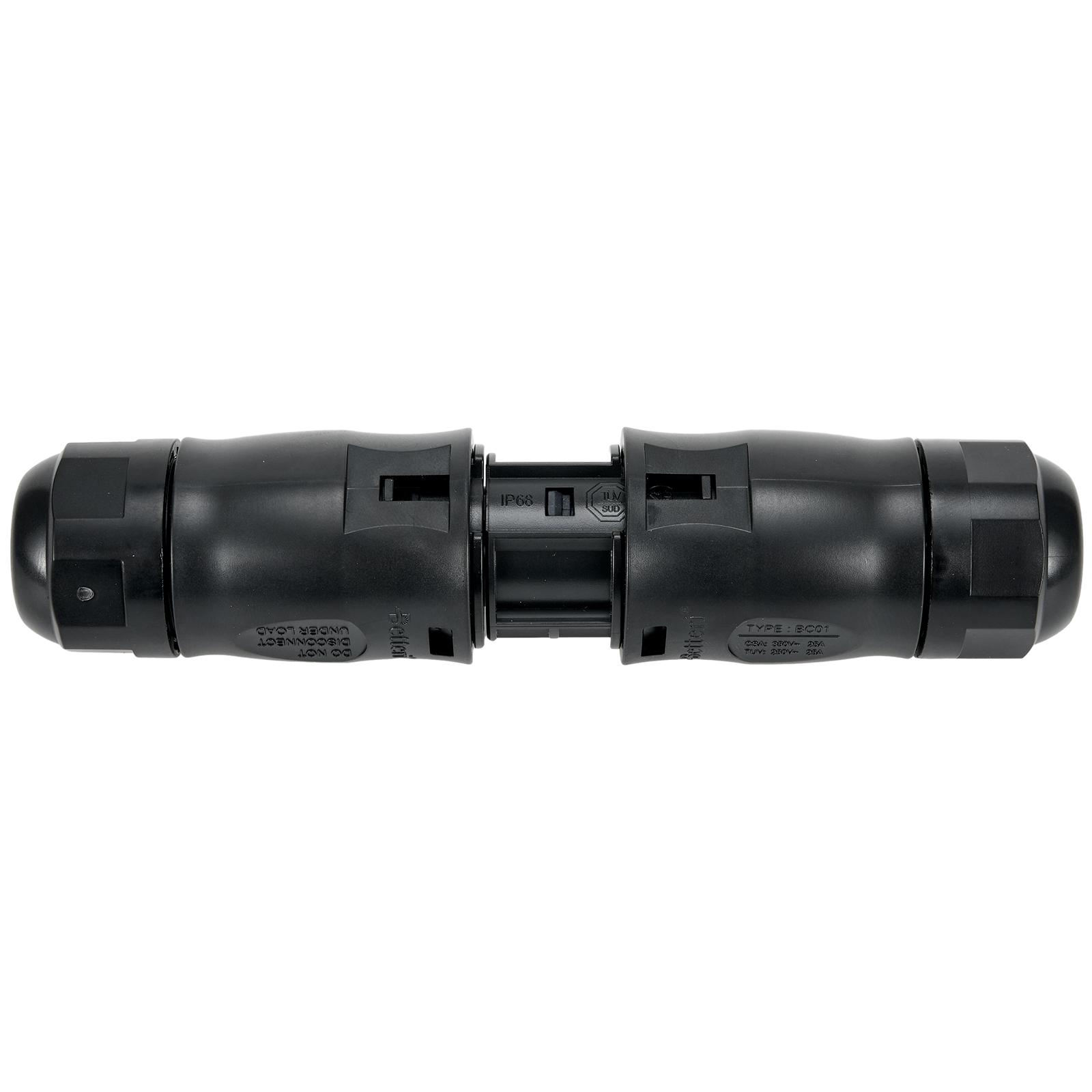 

BC01 3Pin Coupling Connector for Two Inverters IP67 Rated with Oxygen Copper Pins and Robust PPO Housing Material China Mainland