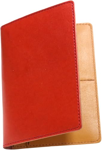 

Red Tochigi Leather Passport Cover/Case, Made in Japan, for Men and Women, Genuine Leather, Cute, Genuine Cowhide Leather, Made in Japan, Popular Bran