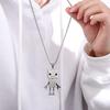 Industry Stainless Steel Punk Metal Pendant Choker Man Necklace Birthday Present Robot Necklace