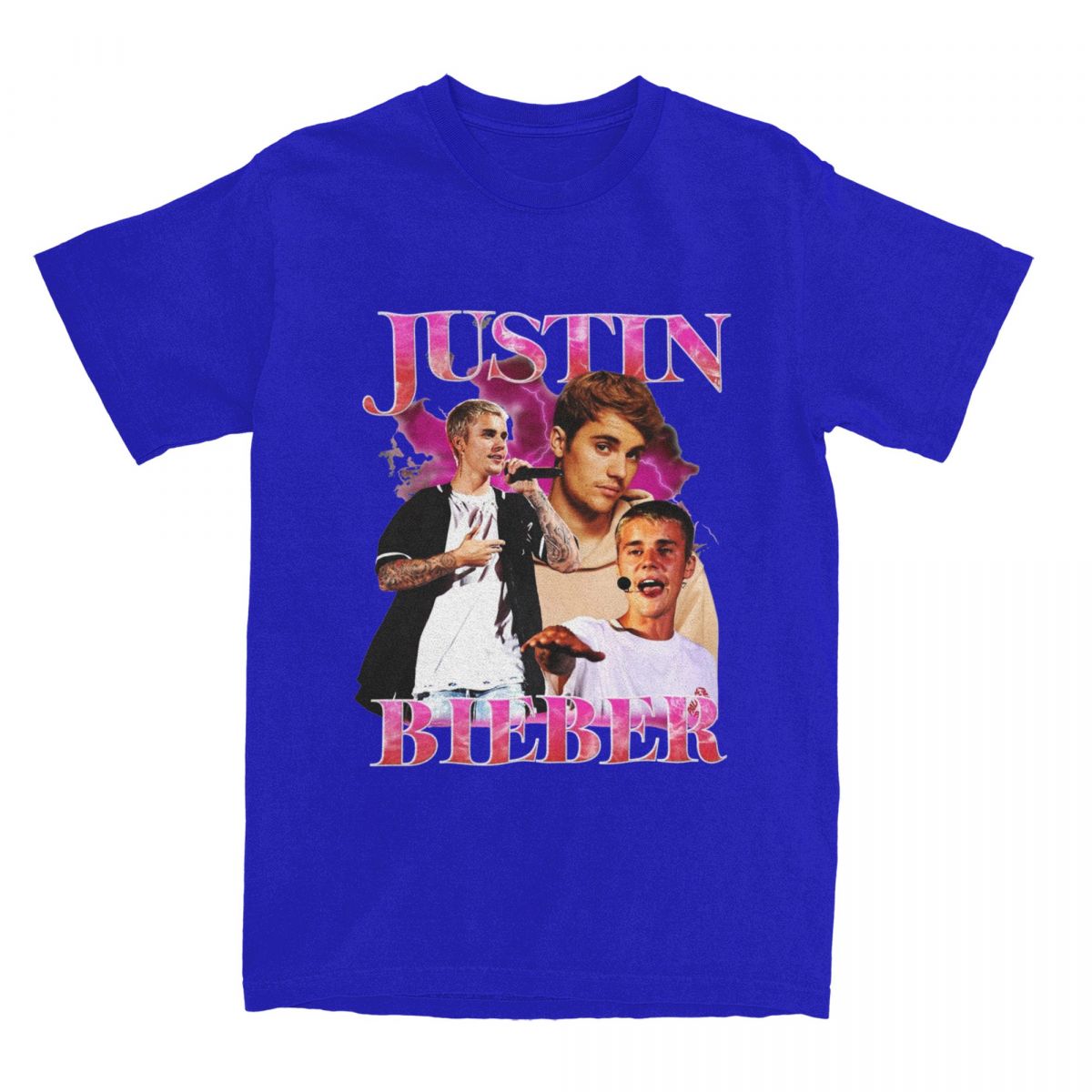 Мужская футболка Джастина Бибера, сумасшедшие футболки из чистого хлопка, футболка с круглым вырезом и коротким рукавом, летняя одежда XL