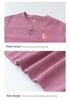 Grandma's Fashionable Cotton Linen Tang Suit Mid-Sleeve T-shirt for Elderly Women