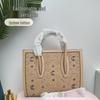 Versatile Lychee Grain High-end Studded Women's Crossbody Tote Bag