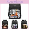 Mochila Escolar Naruto Sasuke Grande Capacidade Tecido Oxford Camada Dupla