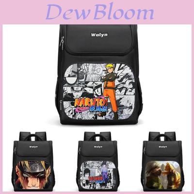 Naruto Sasuke School Backpack Large Capacity Oxford Cloth Double Layer