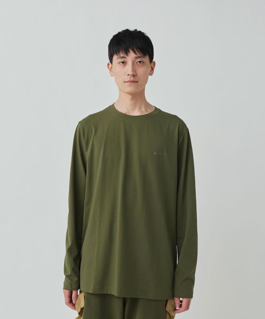 Logo Toned Trout Dry Long Sleeve size Camping Outdoor Festival [Snow Peak] T-shirt T-Shirt LOLIVETT2510-SW02