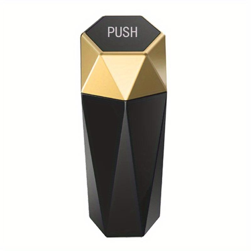 Mini Car Trash Can Portable Dustbin with Lid Leak-proof Auto Trash Bin for Automotive Home Bedroom Office Garbage Storage Box