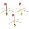 Ice Fishing Tip Up Flag High Visibility Flag Ice Fishing Equipment Gear with Fishing Net and 50M Nylon String