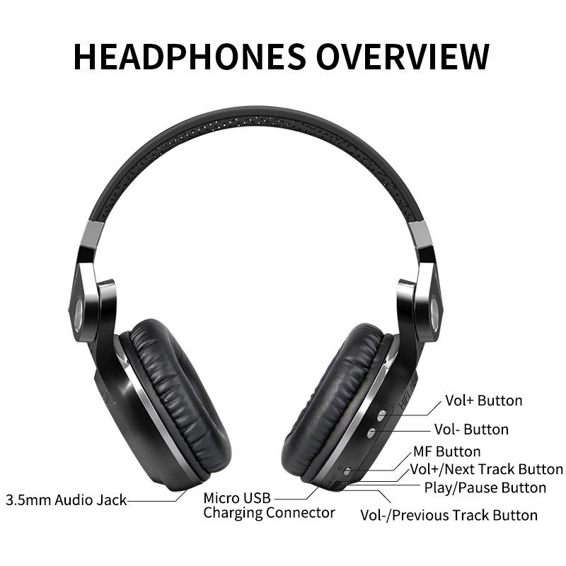 Buy Original Bluedio T2S Bluetooth Headphones with Microphone Wireless  Headset Bluetooth for ALL Phone at affordable prices — free shipping, real  reviews with photos — Joom