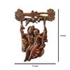Radha Krishna Sitting On Jhula Wall Hanging - for Gift, Home, Living Room, Office, Puja Room Decor - 14 Inch