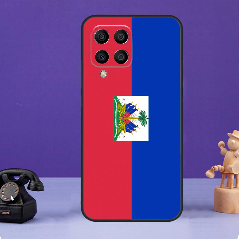 Étui Haïti Drapeau Haïtien Pour Samsung Galaxy M36 M56 M16 M33 M53 M13 M12 M32 M52 M20 M15 M55 M31 M14 M35 M34 M54