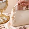 DIY Rhinestone Pendant Zinc Zinc Alloy Bag Charm Trendy Pearl Bow Keychain  Bag Ornament