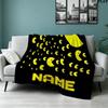 Custom Name,Pac Printed Flannel Blanket, Soft Throw for Bedroom Sofa, Washable, Christmas Present, Great Gift.