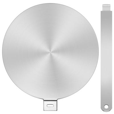 ABBP-Heat Diffuser Plate 11 Inch Stainless Steel Converter Plate For Induction/Gas/Glass Cooktop With Removable Handle
