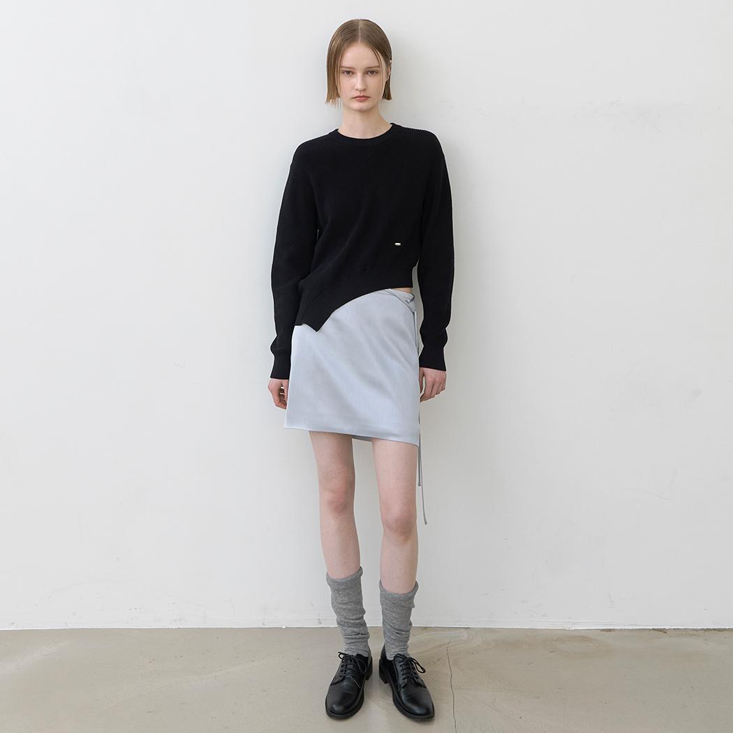 Atelier Nine Lauren Unbal Knit(T-7023) Cream/Free