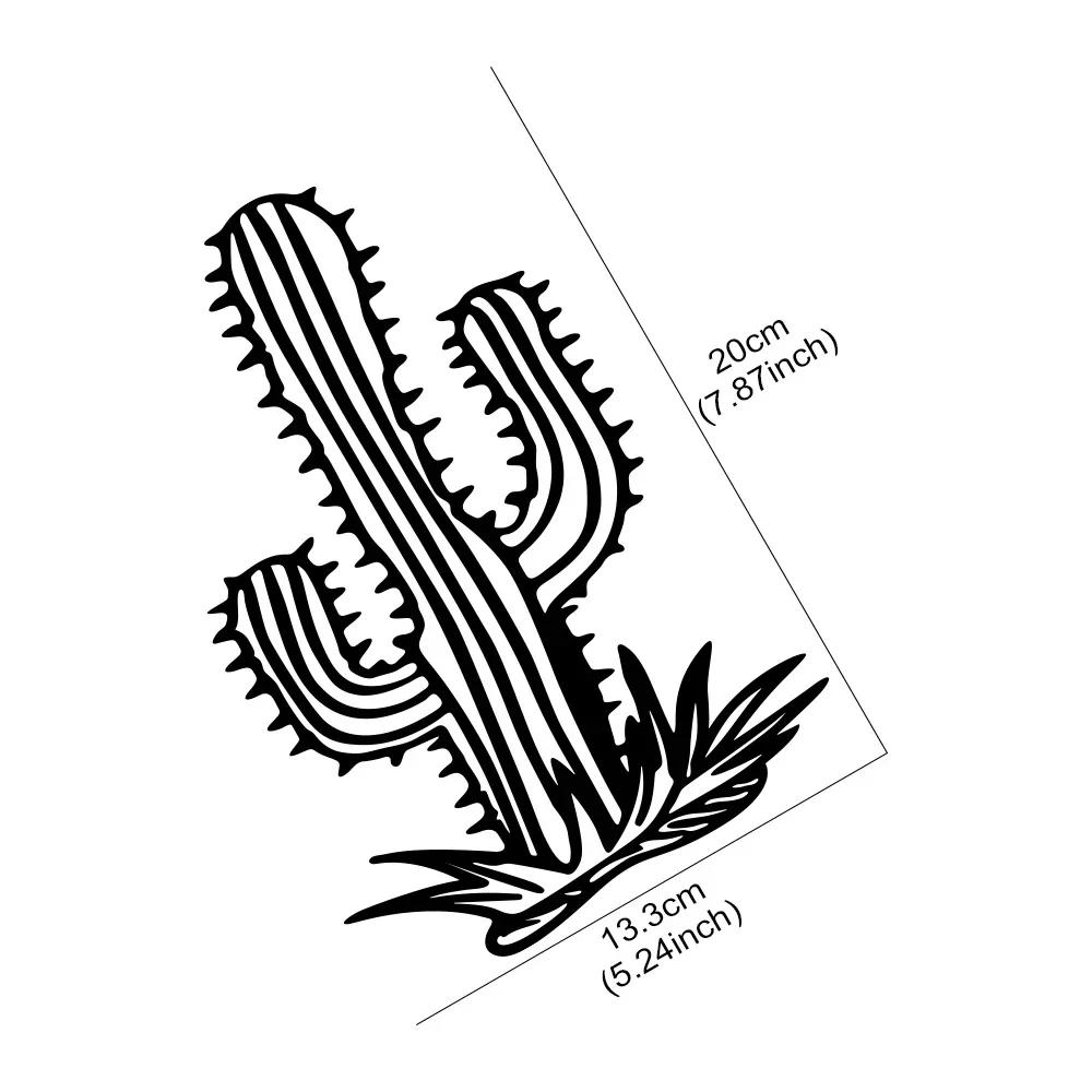 1pc Adventure Natural Desert Cactus Car Sticker Can Be Affixed To Motorcycle Glass Notebook Waterproof Creative Car Sticker