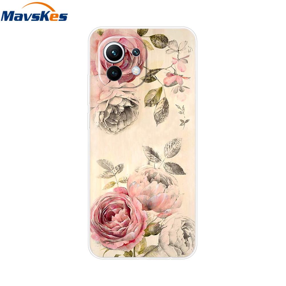 Case For Xiaomi 11 Lite NE 5G Soft TPU Silicone Cover For Xiaomi Mi 11 Lite Mi11 Lite Cases For Xiomi Mi 11 Funda Fashion Bumper