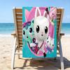 1pz Gaby's Bubble House4 Asciugamano da Spiaggia, Attrezzatura per Spiaggia e Piscina al Mare, Fantasia alla Moda, Rettangolare, Essenziali da Viaggio