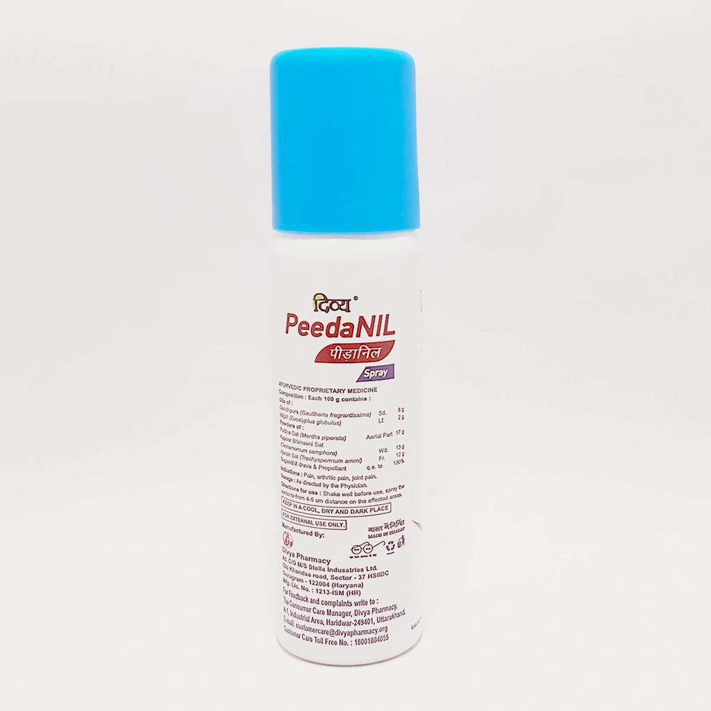 Patanjali Divya Peedanil Spray, With Gandhpura, Nilgiri, Pudina Sat, Kapoor, Bhimseni | 100ml