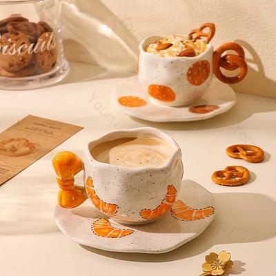 Tazze in Ceramica Cartoni Animati Carine Set di Tazze da Caffè per il Tè Pomeridiano Squisite di Alta Gamma Tazza da Latte per la Colazione Domestica Stoviglie da Tavola per Ufficio Regali