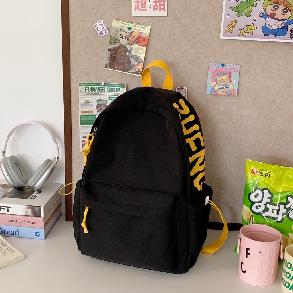 Schoolbag Korean version of simple large-capacity backpack female high school college student high value commuter backpack schoolbag junior high