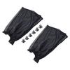 2pcs Sun Shade UV Protection Side Black Mesh Curtain With Suction Cup Kit