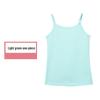 Girls' Stretchy Spaghetti Strap Vest - Summer Korean Style, Combed Cotton, Class A Kidswear