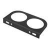 2 Hole Gauge Panel, 2" Easy Installation, Secure Dash Gauge Pods for Vehicles (Black)